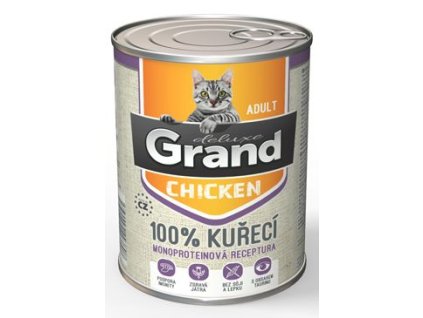 GRAND Cat konz. Deluxe Adult kuřecí 400g