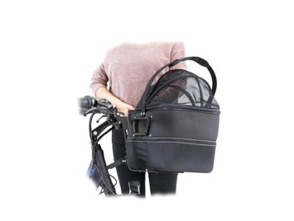 Přepravka na kolo na řídítka se síťkou 41x47x39cm TR