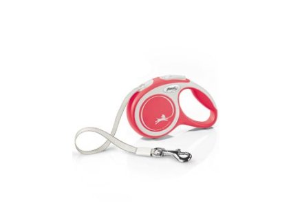 Vodítko FLEXI Comfort New XS pásek 3m/12kg červená
