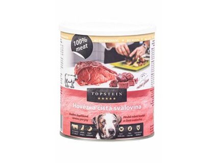Topstein Hovězí a svalovina v plechu 800g