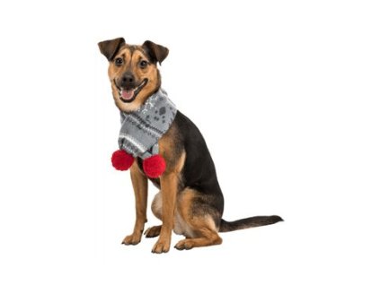 Vánoční šála 2xS/M/L s bambulkou sada 6ks TR