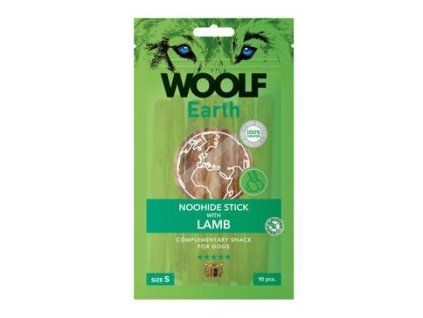 WOOLF Earth poch. NooHide S Sticks with Lamb 90g