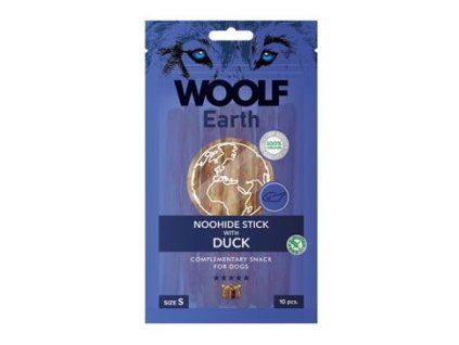 WOOLF Earth poch. NooHide S Sticks with Duck 90g