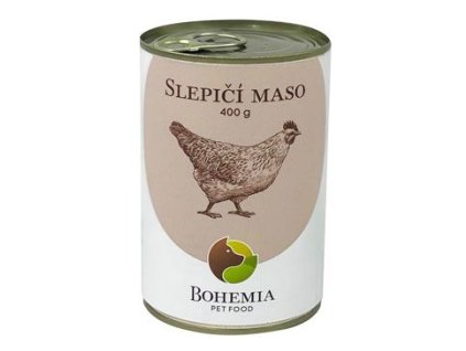 BOHEMIA MASO Slepičí ve vlastní šťávě 400g