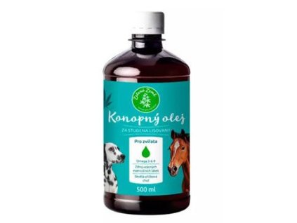 Konopný olej pro zvířata 500ml