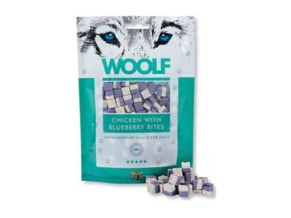 WOOLF Classic poch. Chicken with Blueberry Bites 100g