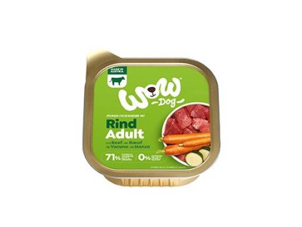 WOW paštika Adult hovězí s karotkou 150g