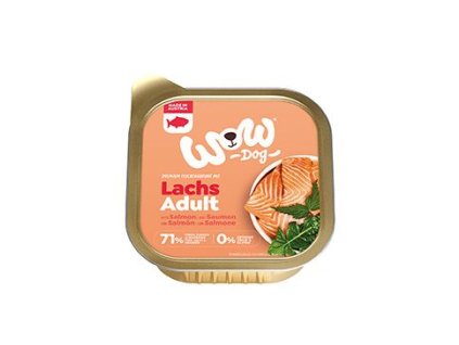 WOW Dog paštika Adult losos s rajčaty 150g