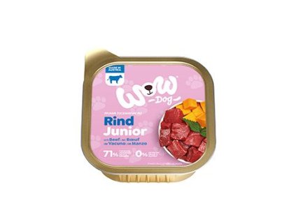 WOW Dog paštika Junior hovězí s dýní 150g