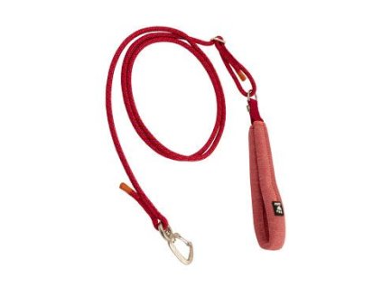 Vodítko Hurtta Adjustable lanové červené 120-180cm/6mm
