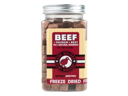 Pochoutka mrazem sušené kuře, hovězí, řepa 90g Kiwi