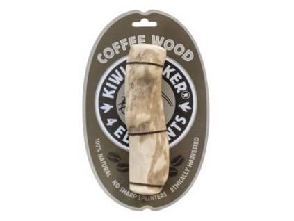 Hračka pes 4Elements Coffee Wood dřevo XL Kiwi