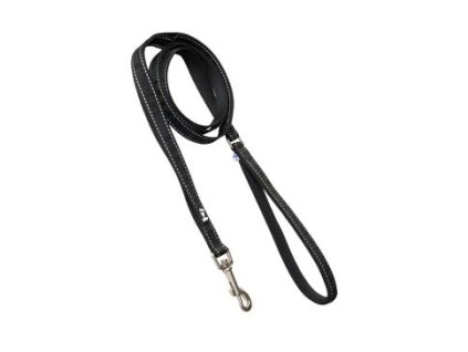 Vodítko Hurtta Casual Reflective ECO černé 180cm/20mm