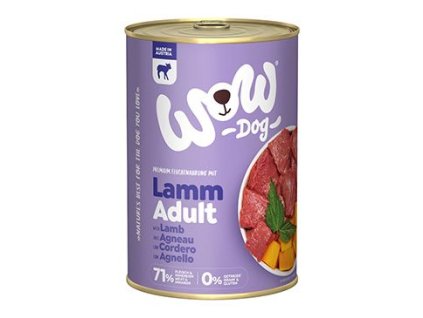 WOW konzerva Adult jehněčí s dýní 400g