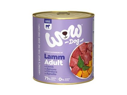 WOW konzerva Adult jehněčí s dýní 800g