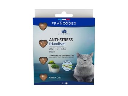 Francodex Pochoutka Anti-Stress pro kočky 12ks