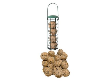 Lojové koule se semínky 60x90g bez síťky + krmítko