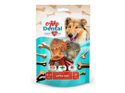 Pochoutka Aiko Dental Little Zoo 6-7cm/150g/6ks