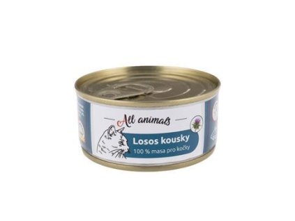 All Animals CAT konz. Losos kousky 90g