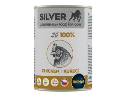 IRONpet Silver Dog konz. Chicken 400g