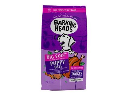 BARKING HEADS Big Foot Puppy Days Turkey 6kg