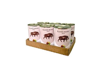 BOHEMIA MASO Kančí ve vlastní šťávě SIX PACK 6x400g