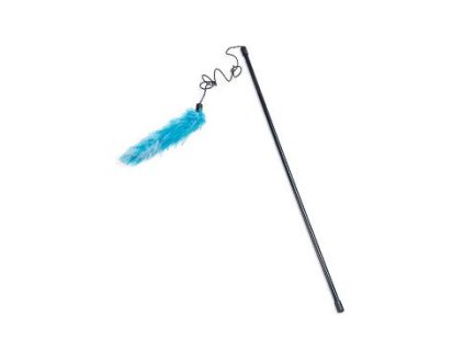 Hračka kočka Udice s péřovým boa 50cm KAR