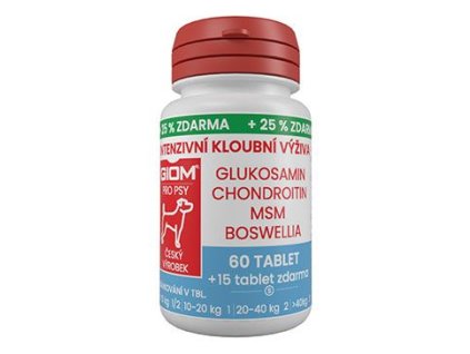 Giom S pes Intenzivní kloubní výživa 60 tbl+25% zdarma