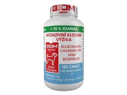 Giom S pes Intenzivní kloubní výživa 180 tbl+25%zdarma