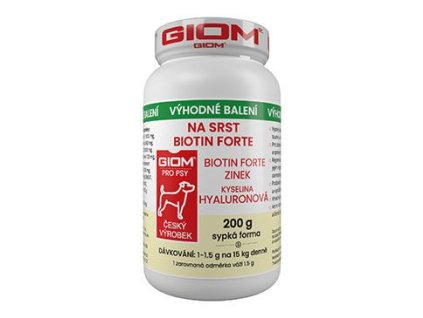 Giom S pes Na srst Biotin FORTE 200g plv