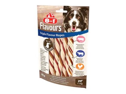 Pochoutka 8in1 Flavours Triple Flavour Ropes 65g