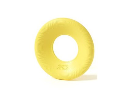 Hračka pes aportovací disk guma ER žlutá Large