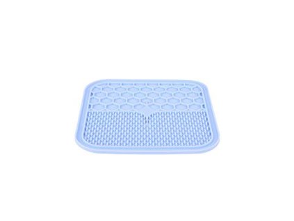 Lízací podložka pro psy SILICONE modrá M Zolux