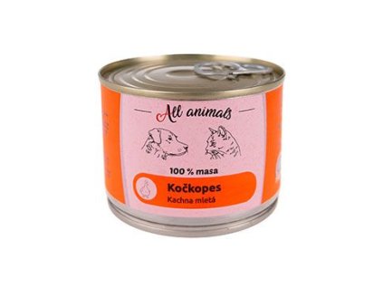 All Animals kočkopes konz. Kachna mletá 200g