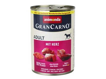 Animonda pes GRANCARNO konz. Adult se srdcem 400g