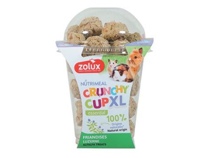 Pochoutka CRUNCHYCUP XL vojtěška 190g Zolux