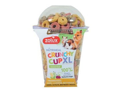 Pochoutka CRUNCHYCUP XL kukuř/řepa/vojtěška 170g Zolux