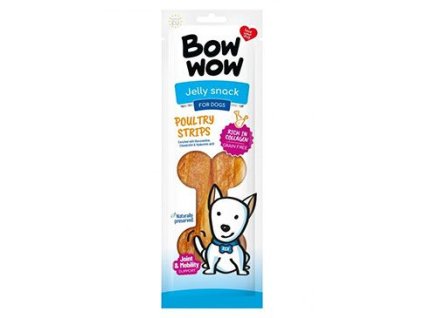 Bow wow poch. Drůbeží stripsy 60g