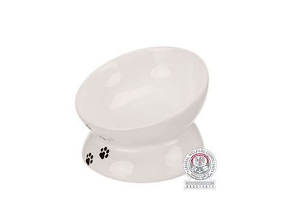 Miska keramická ergonomická zvýš. 0,15l 13cm bílá TR