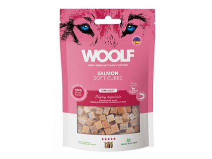 WOOLF Cubes poch. Soft Salmon 100g