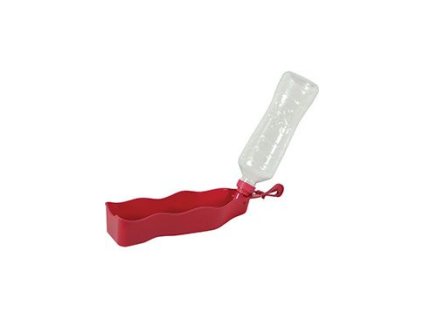 Lahev skládací BIVOUAK 450ml plast červená Zolux