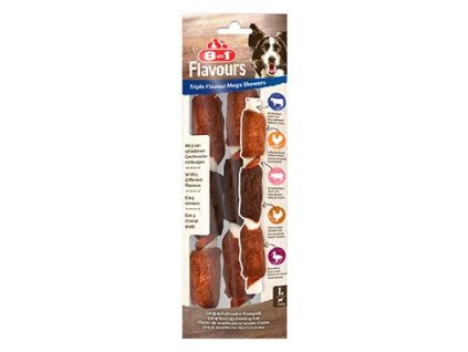 Pochoutka 8in1 Flavours Triple Flav.Mega Skewers 160g