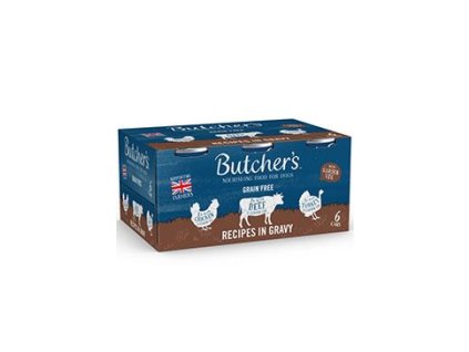 Butcher's Dog Original hovězí/krůtí/kuř. konz. 6x400g