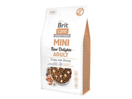 Brit Care Dog Mini FD Raw Delights Turkey&Shrimp 2kg
