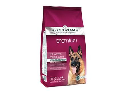 Arden Grange Dog Adult Prem.rich fresh Chick&Rice12kg