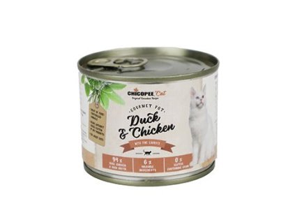 Chicopee Cat konz. Gourmet Pot Duck&Chicken 195g