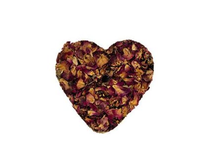 Bezobilné bylinkové srdce Goody Crunch růže 80g