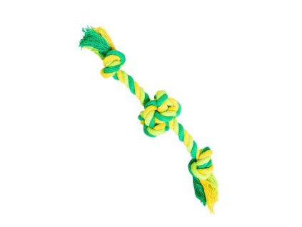 Hračka pes Míč bavlněný, 2 ramena 17cm HipHop