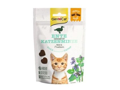 Gimcat Crunchy Snacks kachna s catnipem 50g