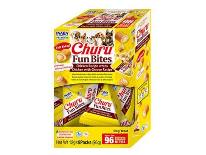 Churu Dog BOX Fun Bites Chicken wraps Chick&Chees8x12g